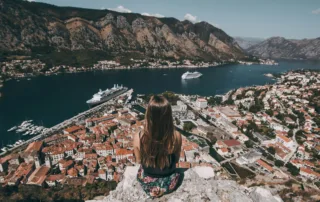 kotor women watching city